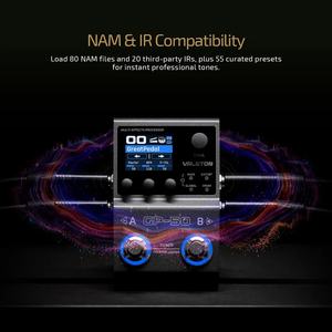 Valeton GP-50 Processeur multi-effets Guitare/Basse NAM <span class=keywords><strong>IR</strong></span> <span class=keywords><strong>Loader</strong></span> 100 Effets HD 9 Modules Simultanés Contrôle par Application Fabriqué en Chine - Product Image 1