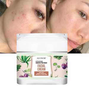 Crème hydratante réparatrice pour le visage vegan, blanchissante, pour peaux sèches et sensibles, usage quotidien, marque privée - Product Image 1