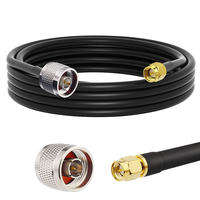 Cable Coaxial RF de Baja Pérdida LMR400 LMR240 RG58, Conector N Macho a SMA Macho, Extensión de Antena para 4G 5G WiFi GPS