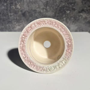 Pot de fleurs en céramique minimaliste et respirant, finition craquelée, pour plantes vertes, cactus, petit plateau de bonsaï de bureau, transfrontalier - Product Image 5