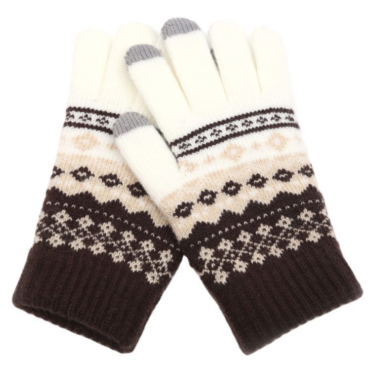 Hot sale factory mittens unisex cycling warm wool knit mittens
