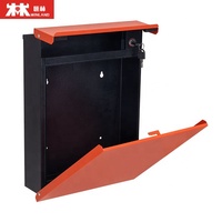 Nouveau design de boîte aux lettres murale en acier et métal pour décoration extérieure commerciale tige de verrouillage galvanisée étanche pour courrier d'appartement