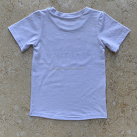 Vêtements pour enfants à usage quotidien, hauts personnalisés, ensemble décontracté d'été pour tout-petits, haut en coton imprimé tricoté, ensemble 2 pièces, haut et pantalon, tenue pour petites filles