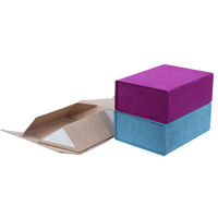 Grande boîte-cadeau en velours personnalisée OEM Boîtes pliantes d'emballage de vêtements avec couvercle magnétique