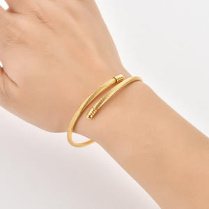 2020 à la mode en acier inoxydable <span class=keywords><strong>fil</strong></span> corde réglable <span class=keywords><strong>bracelet</strong></span> - Product Image 5