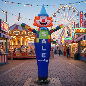 Tube publicitaire <span class=keywords><strong>gonflable</strong></span> Air Man Sky Dancer 8-10ft/5m, étanche, alimenté par USB, thème dessin animé, en tissu Oxford durable - Product Image 3