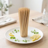 Fabrication en usine, vente en gros de brochettes en bambou de qualité supérieure, jetables, de qualité alimentaire, pour barbecue ou fête barbecue