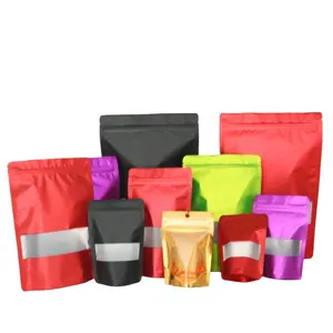 अनुकूलित मुद्रित स्नैक कैंडी गमी कॉफी चाय केक जिपर एल्यूमीनियम पन्नी खाद्य पैकेजिंग बैग भोजन पैकेज के लिए खड़े हो