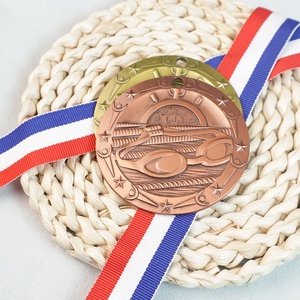 Medaglie da Nuoto con Texture <span class=keywords><strong>Vintage</strong></span>, Pressofuse in Oro, Argento e Bronzo, Progettate per Competizioni Professionali, Eventi Sportivi e Giochi - Product Image 4
