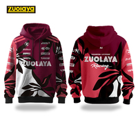 Hoodie balap motor pria poliester 100% kualitas Premium Hoodie khusus musim dingin Hoodie balap dunia