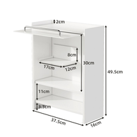 Étagère à épices de cuisine en métal anti-poussière avec porte, résistante à l'huile et à l'eau, meuble de rangement de comptoir - Design moderne robuste