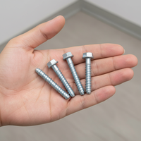 Carbon Steel Self-Tapping Concrete Screws M6-M12 Hex Flange Anchor Bolts Expansion Fasteners for Construction
