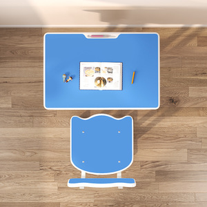 Bàn và ghế cho bàn học tiểu học và trung học của trẻ em có thể được nâng lên và hạ xuống bàn viết tại nhà - Product Image 4