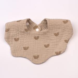 Celemek liur bayi baru lahir uniseks, Bib bayi menyerap Super untuk liur dan tumbuh gigi, warna Solid dapat disesuaikan 360 derajat Bib bayi - Product Image 3