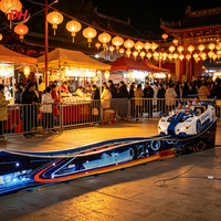 Manège Voiture Volante Double Peak pour Centres Commerciaux, Attractions Intérieures et Extérieures pour Toute la Famille, Performance Stable pour les Opérateurs