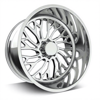 Jantes forgées chromées FANXI 20x10s 22x12s 24x14s 26x12s 26x14s 26x16s 8 trous avec enjoliveurs flottants personnalisés pour Ford F250