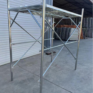 Échafaudage en acier galvanisé à plateforme, type échelle, pour la construction, la maçonnerie et l'industrie, système de plateforme robuste - Product Image 1