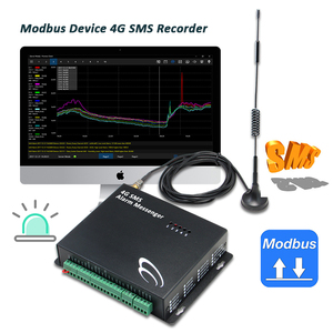 Via 4G Network Gsm <strong>sms</strong> Modbus <strong>Controller</strong> with Display <strong>Monitoring</strong> SystemWireless Alarm Sensor - Product Image 1