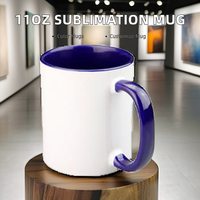 Nouvelles tasses à sublimation blanches 2026 – Fournisseurs de mugs à transfert thermique bicolores, tasses colorées personnalisables avec motifs de logo