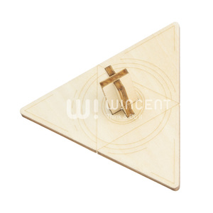 Juego de Trompos Geométricos de Madera Wincent, Triángulo, Hexágono, Círculo, Engranaje, Juguete Educativo Montessori STEM, Kit de Ciencia <span class=keywords><strong>y</strong></span> Física, Regalo - Product Image 2