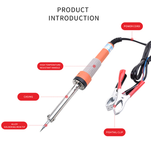 <span class=keywords><strong>Fer</strong></span> à <span class=keywords><strong>souder</strong></span> à chauffage rapide à base tactile 40W 12V, pinces en forme de queue de poisson, chauffe en 60 secondes, plage de température 200-480°C pour carte de circuit imprimé - Product Image 5