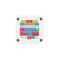 Carte de développement ESP32-S3 avec écran AMOLED de 2,16 pouces, 480 x 480, 16,7 millions de couleurs, prend en charge deux microphones, Wi-Fi 2,4 GHz et BLE 5