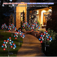 Luces Decorativas LED de Colores con Forma de Estrella, Luces Solares para Jardín, para Decoración de Fiestas, Días Festivos y Festivales, con Certificación CE, FCC y RoHS