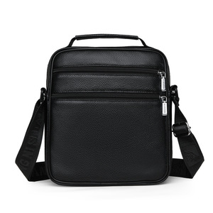 New Fashionable Genuine Leather Crossbody <b>Bag</b> Lightweight Waterproof Business Chest <b>Bag</b> for Daily Casual Travel - Product Image 4