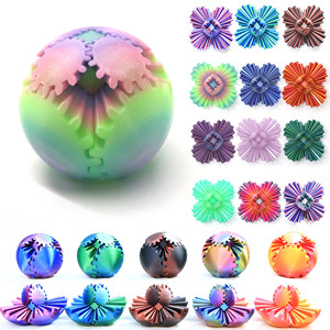 Juguete Antiestrés de Bolas de Engranajes Impresas en 3D, 6CM 8CM, Material PLA, Juguete Sensorial para Niños de 8 a 13 Años, Unisex, Regalo, Adornos - Product Image 1