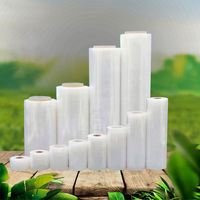 Rouleau d'emballage de film holographique étanche à l'humidité d'usine PE/LLDPE 10cm * 400m * 18um produit chimique soluble dans l'eau de boîte molle de carton de qualité alimentaire