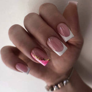 Kit Complet de Faux <span class=keywords><strong>Ongles</strong></span> Souples en ABS Résistant aux Chocs, Effet Macaron Frais, pour Fêtes, Soirées, Remise de Diplôme et 4ème de Juillet - Vente en Gros - Product Image 6
