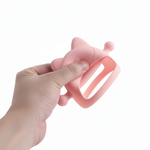 Nouveau-né Silicone gant anneau de dentition jouet sans BPA bébé chat forme main sucette pour bébé molaire à mâcher jouets d'allaitement bébé accessoires - Product Image 1
