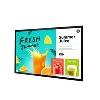 Pantalla LCD para Interiores MZY de 43-98 Pulgadas, 4K UHD, Montada en Pared, Cartel Digital Android, Señalización Gráfica/Animación, CMS Basado en la Nube