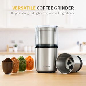 Macinacaffè Elettrico con Controllo Touch, Mini Macine in Acciaio Inox, Macinatura Grossa/Fine, Macine <span class=keywords><strong>da</strong></span> 40mm, Capacità 70g - Product Image 2