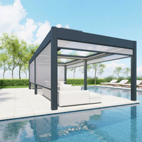 Pergola motorisée en aluminium à lames orientables personnalisée Sweet Home – Vente directe usine pour balcon et cuisine extérieure