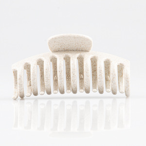 Trigo palha cabelo grip clip cor clara constantemente aperto de cabelo aperto grande tamanho clip lavagem rosto banho placa cabelo resistente - Product Image 3