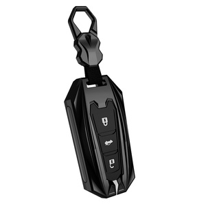 Ốp Chìa Khóa Bạc Kim Loại Thời Trang Bao Gồm Tất Cả Móc Khóa Vỏ Kim Loại Hợp Kim Kẽm Nút <span class=keywords><strong>Silicon</strong></span> Mềm Changan CS75 - Product Image 1