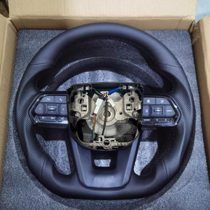 <span class=keywords><strong>Toyota</strong></span> FJ120 FJ150 LC200 LC300 Fortuner 4Runner 2007-2025 için Direkt Uyumlu Deri Direksiyon Simidi Kontrol Düğmeleriyle - Product Image 2