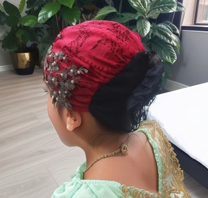 Vintage Pearl Lace Eco-friendly Breathable Four-season Decorative <b>Hat</b> <b>for</b> Banquets and Parties Fashionable Headwear - Product Image 1
