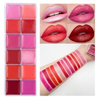 Palette de Rouge à Lèvres Crème Minérale de Haute Qualité, Maquillage Tendance, Marque Privée, Fini Mat, Longue Tenue, Imperméable, 12 Couleurs