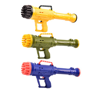 Pistola Spara Bolle di Sapone in Plastica con Luci per Bambini, Giocattolo da Esterno Tipo Gatling - Product Image 2