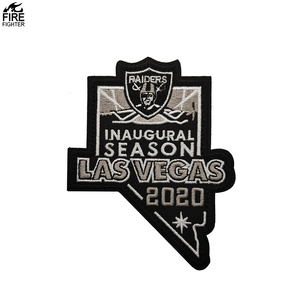 رقعة شعار فريق التطريز لاس فيجاس نسيج تكتيكي مع خطاف وحلقة - Product Image 1