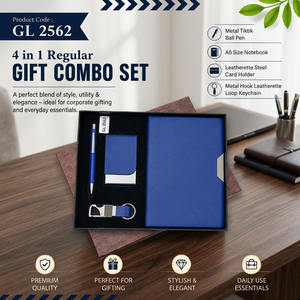 Coffret cadeau élégant avec carnet A5, stylo à bille magnétique, porte-cartes et porte-clés en similicuir pour les employés d'entreprise au quotidien - Product Image 6