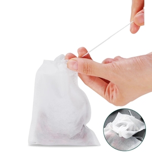 100 Bolsitas de Té Desechables para Té de Hojas Sueltas con Cordón, <span class=keywords><strong>Material</strong></span> de Papel de Pulpa de Madera Natural - Product Image 5