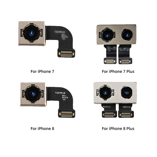 IPZOO Mobile Phone Rear Camera for iPhone 7 7Plus 8 8Plus Back Camera Flex Cable Part Repair for iPhone 7 8 7Plus 8Plus