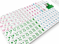 Personalisiertes Modernes Acryl-Amerikanisches Mahjong-Set mit Faltbaren Gestellen, Individuell Graviertem Design, Grün, 4-Schicht-Edition, 160-Teilig