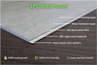 Panneau mural moderne en PVC SPC, écologique, ignifuge, imperméable, insonorisant, antistatique, design marbre UV, découpe sur mesure pour hôtels et appartements