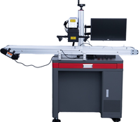 100w JPT Mopa Flying Fiber Laser Ccd Caméra Positionnement Visuel Fiber Laser Marquage Machine pour Pièces Métalliques Marquage En Vrac
