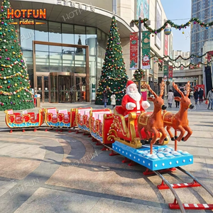 Train de Noël à prix d'usine, manège de parc d'attractions, mini-train sur rail express - Product Image 1