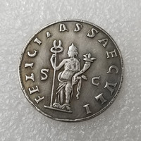 Pièce commémorative ancienne romaine, 1 pièce, ancienne pièce, en métal or et argent, personnalisé, vente en gros
